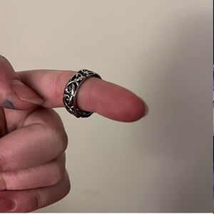 RARE Chrome Hearts eternity vine band ring crafted from sterling, silver